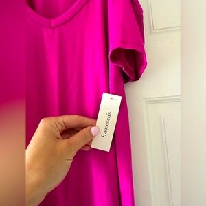 Francesca’s hot pink T-shirt dress